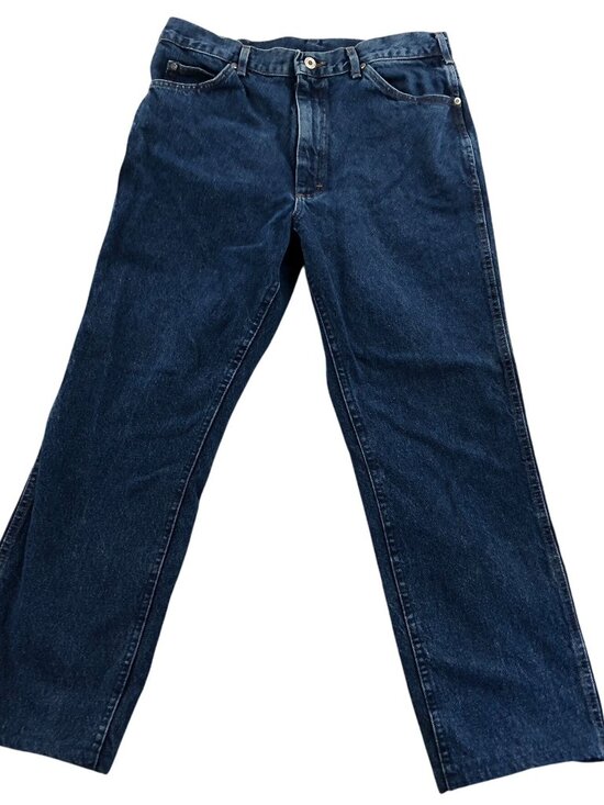 Vintage Lee Mens Jeans 34x32 Blue Denim Relaxed Fit Straight Classic Casual - Picture 1 of 16